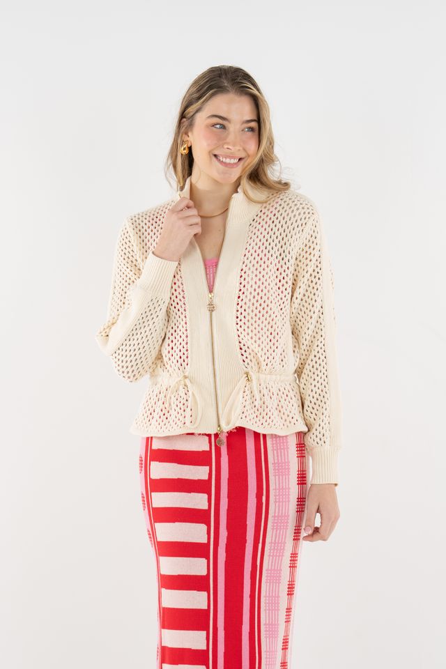 Emily McCarthy Bailey Bomber - Sandshell Knit