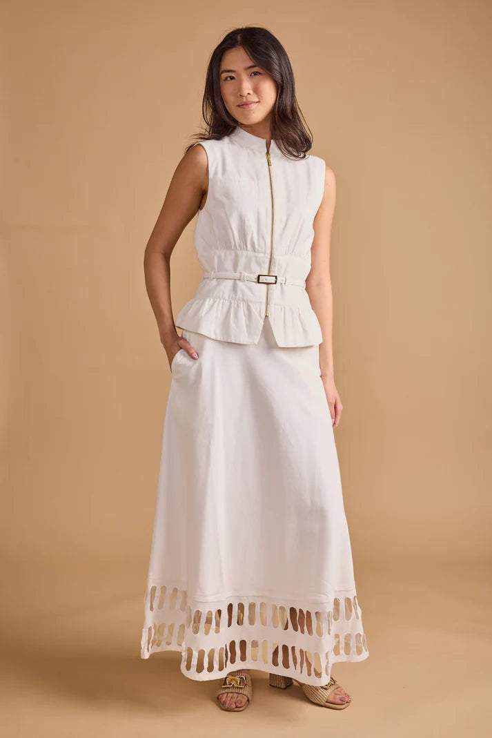 Thomas & Lourdes Dalia Skirt - Creme