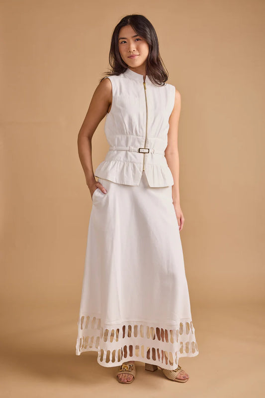 Thomas & Lourdes Dalia Skirt - Creme