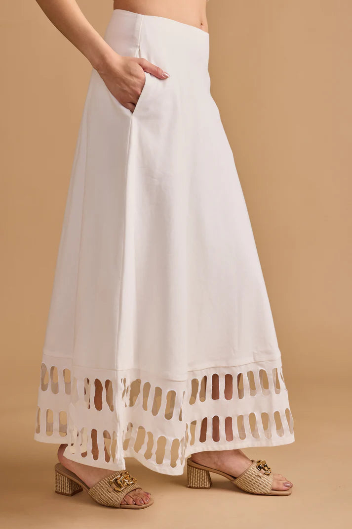 Thomas & Lourdes Dalia Skirt - Creme