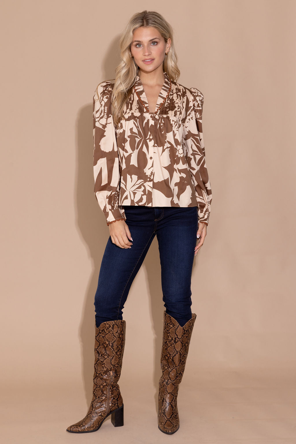 Alden Adair Oliver Top- Sienna Shadow
