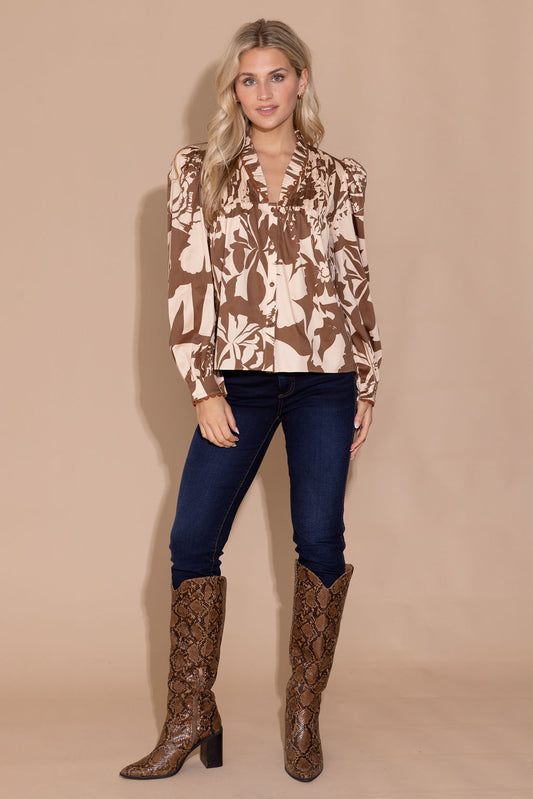 Alden Adair Oliver Top- Sienna Shadow