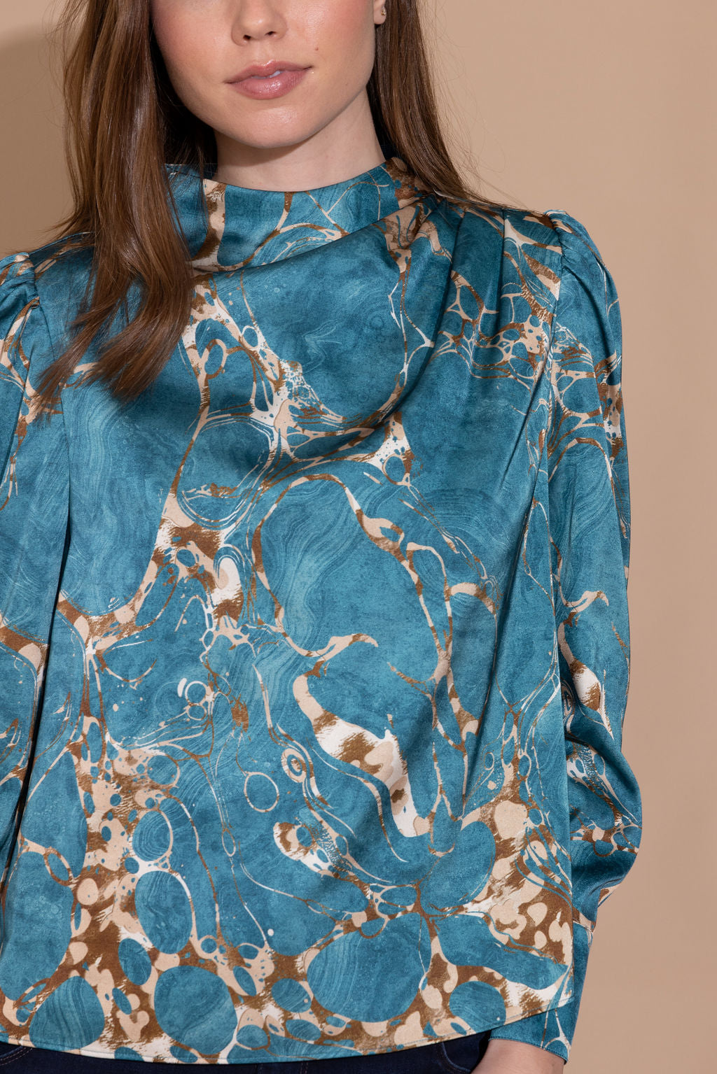 Alden Adair Scarlett Top- Riverstone