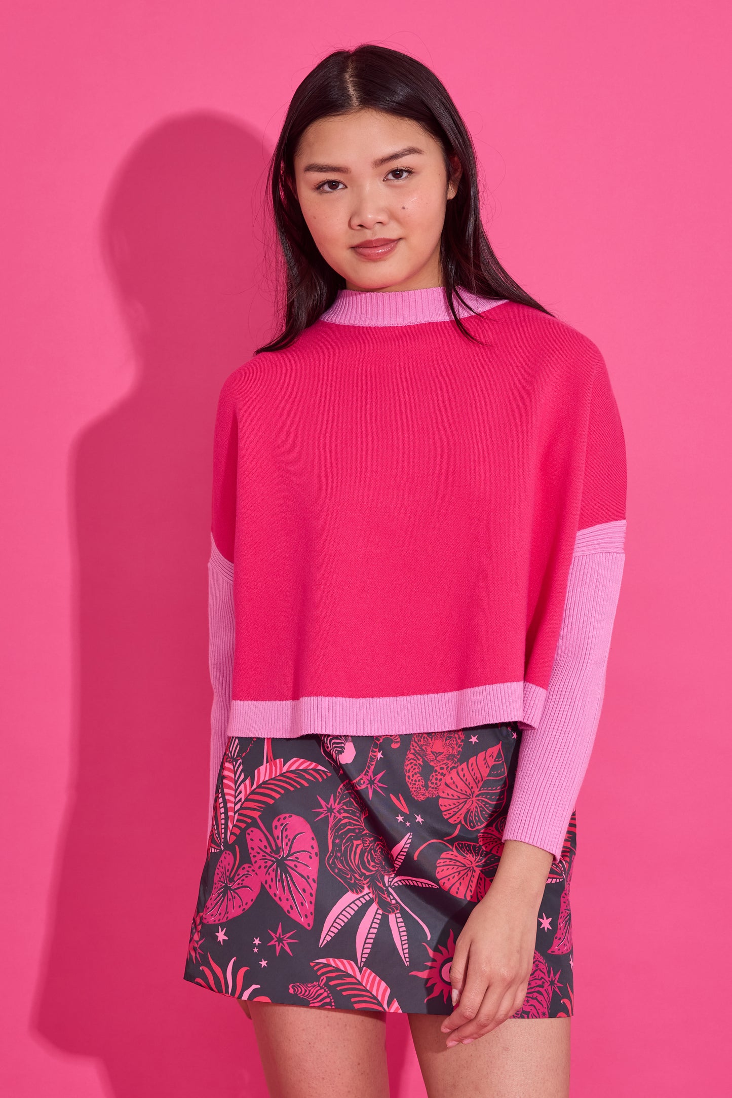 Alden Adair Leona Sweater - Pink Flamingo