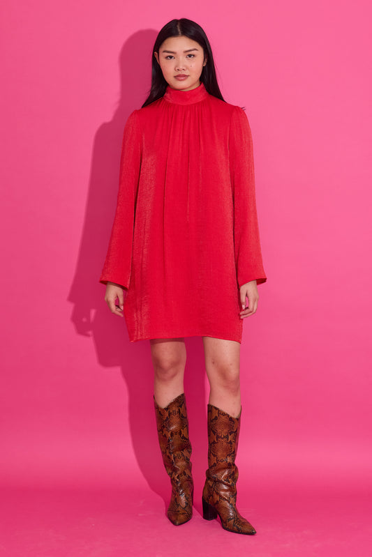 Alden Adair Emery Dress - Lipstick