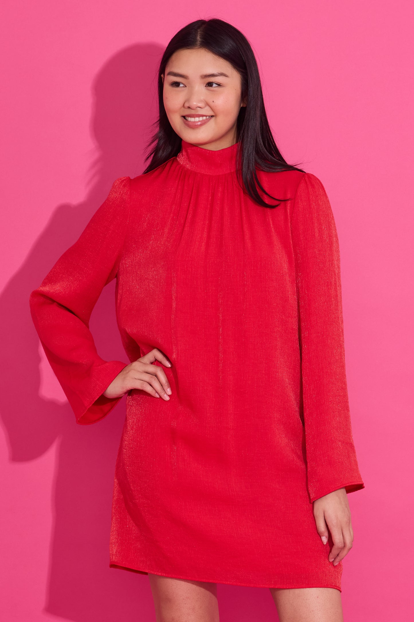 Alden Adair Emery Dress - Lipstick