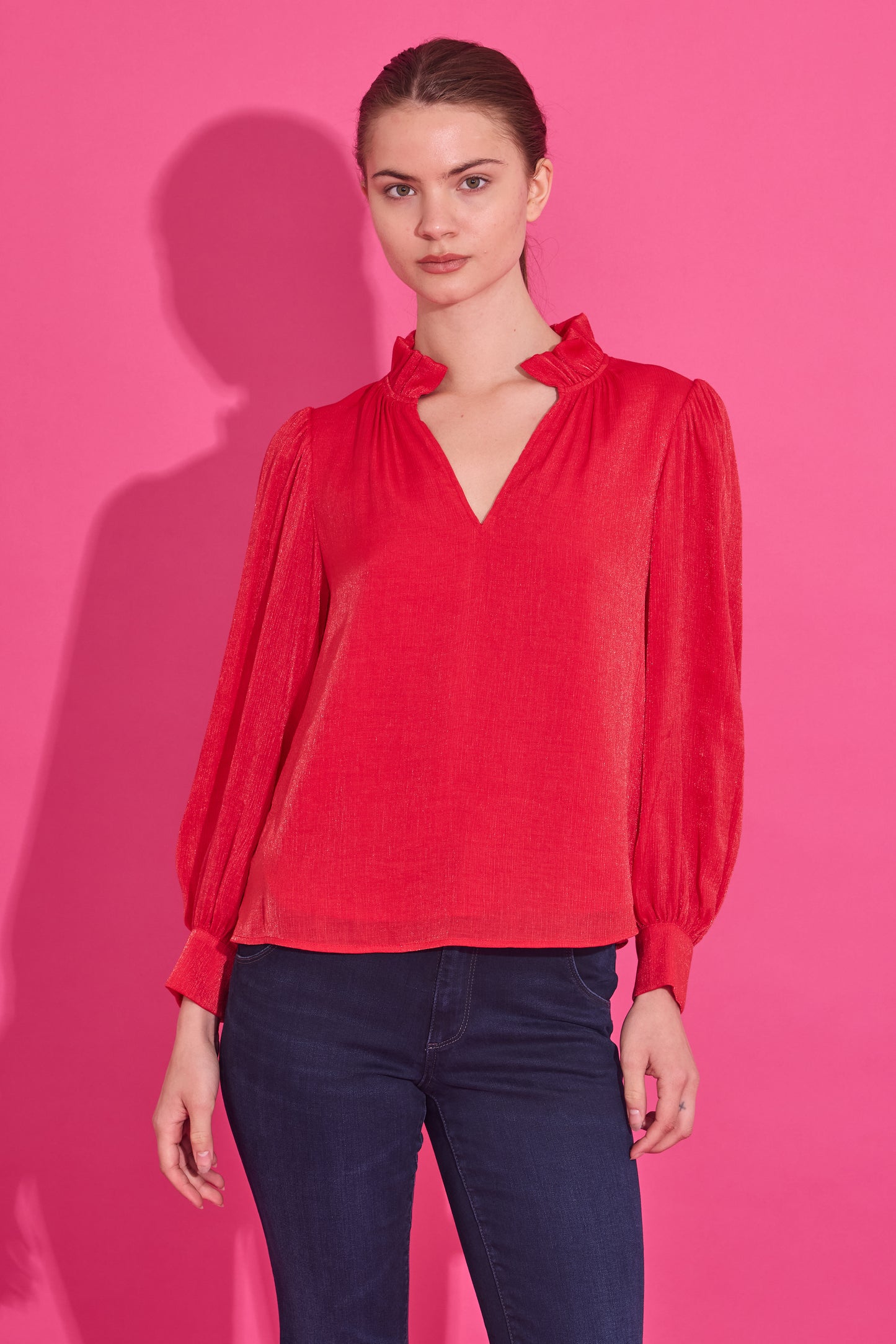 Alden Adair Phoebe Top - Lipstick