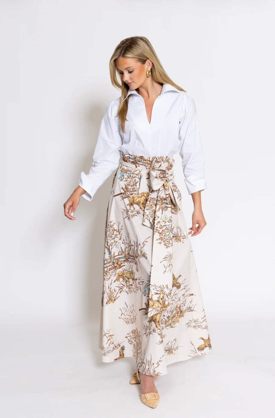 House of MBR Lana Relaxed Shirt- Classic White