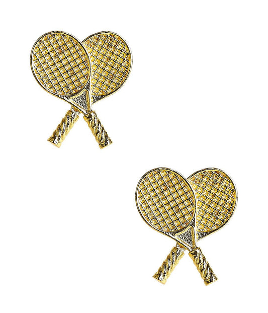 Lisi Lerch Double Tennis Racket Stud- Gold