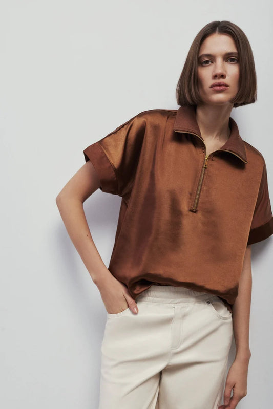 Melissa Nepton Hera Top - Chestnut