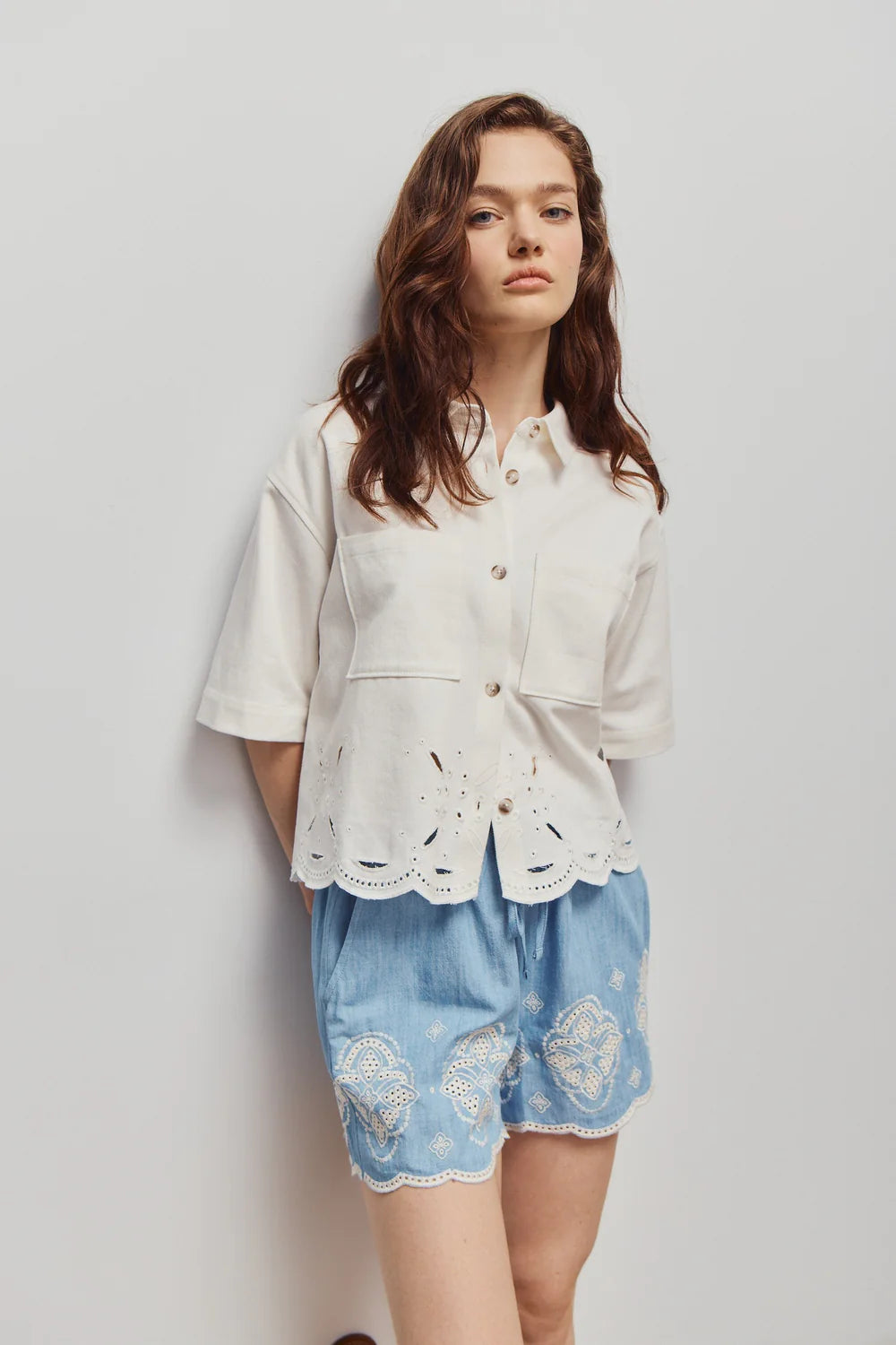 Melissa Nepton Lior Shorts - Blue Denim