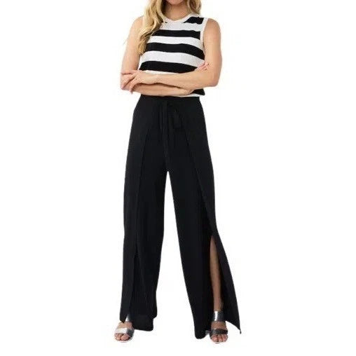 Esqualo Overlap Wide Crinkle Trousers