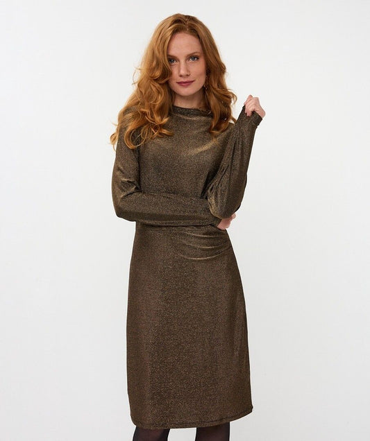Esqualo Glitter Dress - Gold
