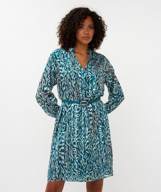 Esqualo Waist Detail Dress - Teal