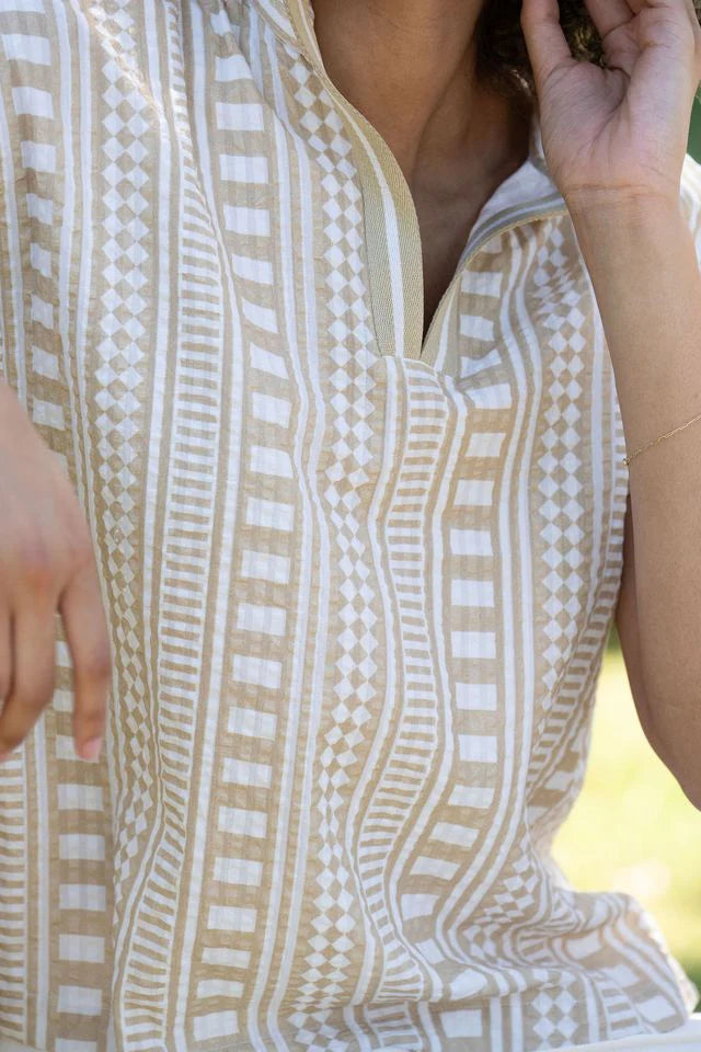 Emily McCarthy Riviera Top - Piazza Stripe